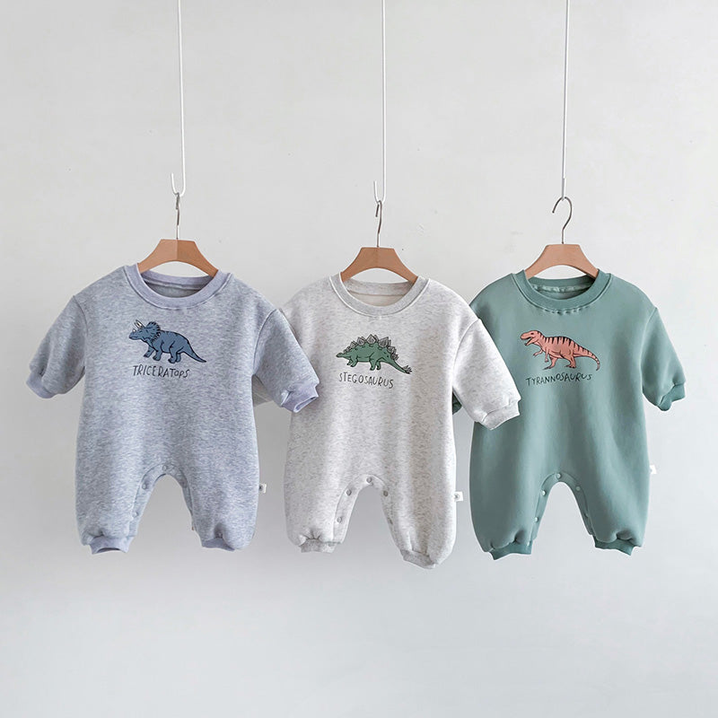 New Baby Boys Rompers Jumpsuits Dino Print