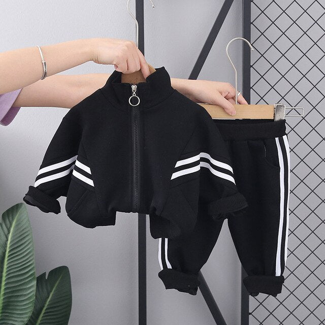 Winter Baby Boy Girls Unisex 2 Piece Set Kids' Sportswear Korean Style
