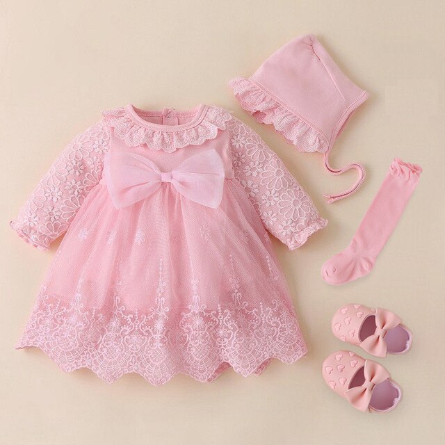 Baby Girls Princess Dress 1st Birthday Outfit Wedding Party Sets