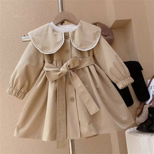 Girls Clothes Coat Fashion Doll Collar Windbreaker Korean Version Jacket
