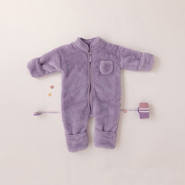 Newborn Cotton Rompers Warm Baby Girl Clothes Baby Boy