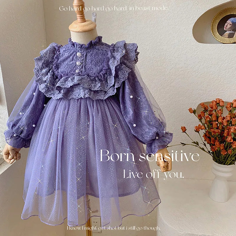 Princess Dress Puff Sleeves Baby Party Dress