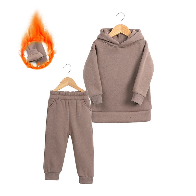 Children Clothes Winter Kids Suit Girl Hoodies Pullover Pant Boy Sportswear