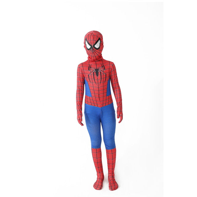 Superhero Spiderman Kids Costume Set Spiderman Halloween Cosplay Bodysuit for Boys and Girls