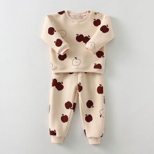 Conjunto de ropa para bebés pequeños Trajes Suéter para niños Tops + Pantalones 2 piezas 